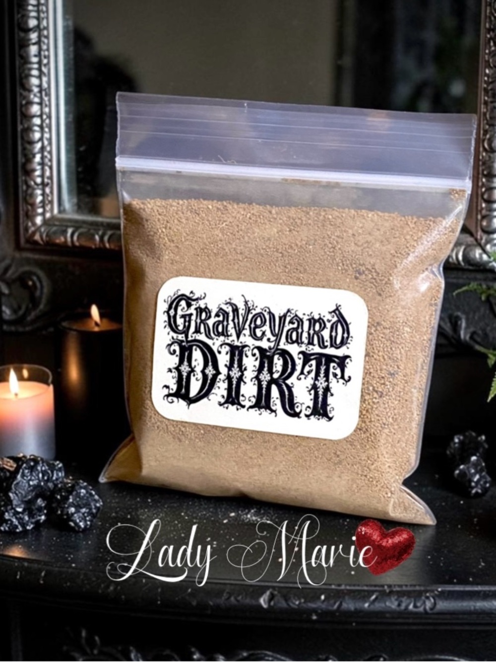 Authentic Graveyard Dirt by Lady Marie ❤️ - Approximately 7 oz. for Spells
